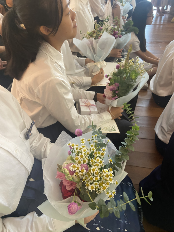 Graduation Painting & Flowers