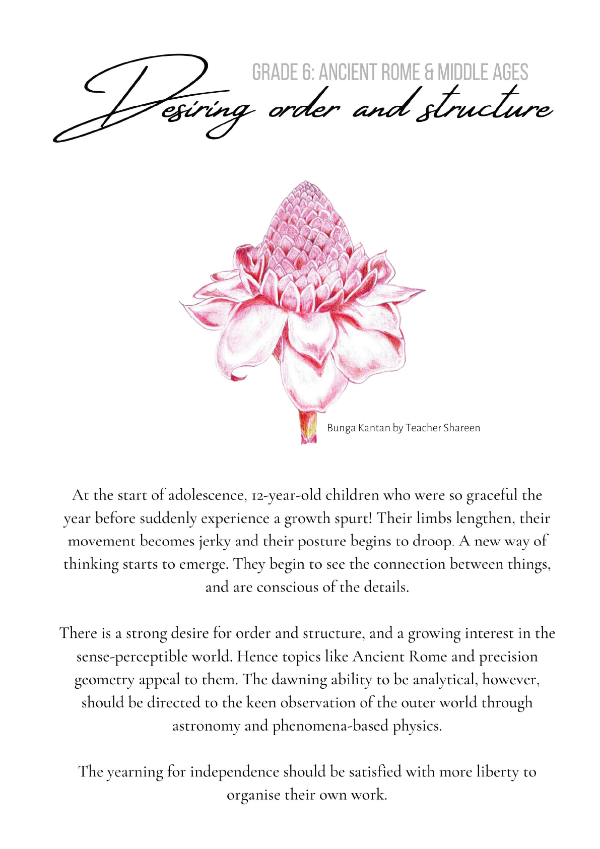 Desiring order and structure