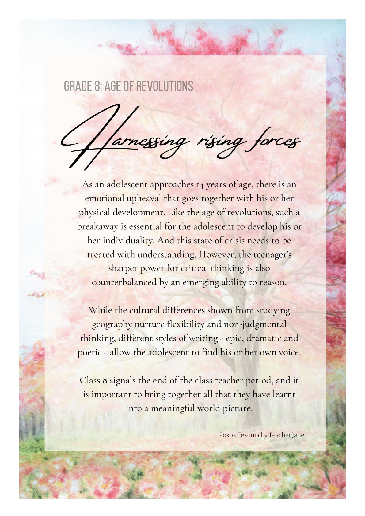 Harnessing rising forces